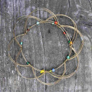 4D Mandala decorative wire mesh gold relaxation game flower of life