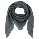 Cotton scarf - Indian pattern 1 - grey - squared kerchief