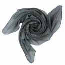 Cotton scarf - Indian pattern 1 - grey - squared kerchief