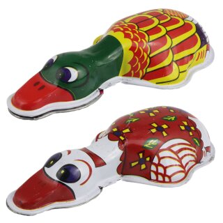 Tin toy cracking duck clicker cracking animal tin toy tin duck