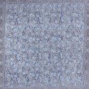 Cotton Scarf - Indian pattern 1 - grey light - squared kerchief