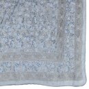 Baumwolltuch - Indisches Muster 1 - grau - hellgrau - quadratisches Tuch