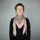 Cotton Scarf - Indian pattern 1 - salmon - squared kerchief