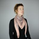 Cotton Scarf - Indian pattern 1 - salmon - squared kerchief