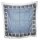 Cotton Scarf - Elephant - white - blue-black - squared kerchief