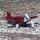 Blechspielzeug - Flugzeug - Rot - Blechflugzeug