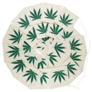 Gebetsflagge Hanfblatt Papier 11x11cm natur Fahnenkette...