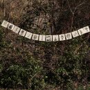 Prayer Flag forest motifs paper 4.33x4.33 inch nature Flag chain garland