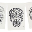 Prayer Flag skull paper 6.89x4.33 inch natural flag chain...