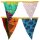 Wimpelkette Stoff bunt Fahnenkette Girlande Recycling Fair Trade