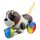 Blechspielzeug - Hund mit buntem Ball - Blechhund