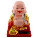 Wobbled figure Buddha laughing solar seat figure shaky...
