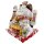 Lucky cat Maneki-neko waving cat family porcelain 30cm white waving cat