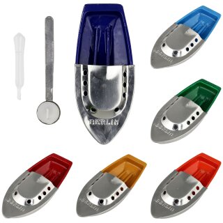 Tin toy candle boat Berlin silver Pop Pop tin boat rattle boat