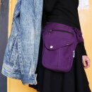 Premium Gürteltasche Buddy Knöpfe silberfarben Bauchtasche Hüfttasche