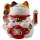 Lucky cat Maneki-neko waving cat made of porcelain 20cm white waving cat