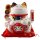 Lucky cat Maneki-neko waving cat made of porcelain 20cm white waving cat