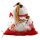 Lucky cat Maneki-neko waving cat made of porcelain 20cm white waving cat