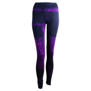 Leggings - Batik - Birch - schwarz - pink
