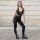 Leggings - Batik - Landscape - schwarz - grau