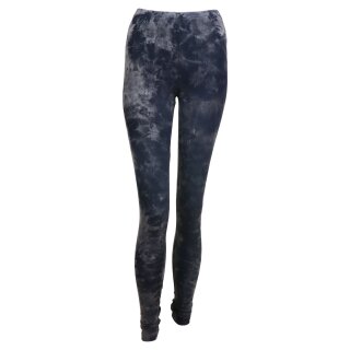 Leggings - Batik - Landscape - black - grey S/M