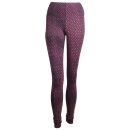 Leggings - Batik - Flower of life - black - pink