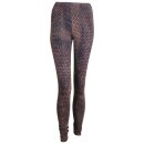 Leggings - Batik - Flower of life - black - brown-light...