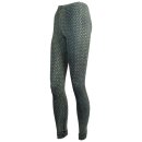 Leggings - Batik - Flower of life - black - green-poison...