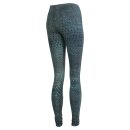 Leggings - Batik - Ornamental skin - black - green-poison green