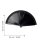 Fan frond single color black simple foldable fan hand fan