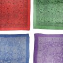 Baumwolltuch Indisches Muster 1 100x100cm Halstuch quadratisches Tuch