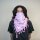 Kufiya pink white Shemagh Arafat scarf