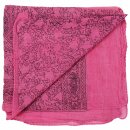 Baumwolltuch - Indisches Muster 1 - rosa 2 - quadratisches Tuch