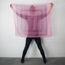 Cotton Scarf - Indian pattern 1 - pink 2 - squared kerchief