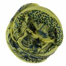 Cotton Scarf - Elephant - yellow - blue-black - squared kerchief