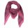 Cotton Scarf - Elephant - pink - black - squared kerchief
