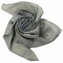 Cotton scarf - Indian pattern 1 - grey - dark Lurex gold...