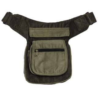 Hip Bag - Kurt - Corduroy green - Bumbag - Belly bag