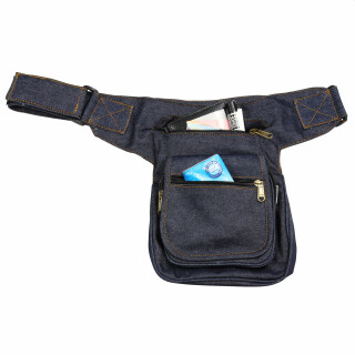 Gürteltasche - Kurt - Jeans blau - Bauchtasche - Hüfttasche