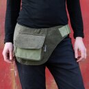 Gürteltasche - Nico - Kord grün hell - dunkel - Bauchtasche - Hüfttasche