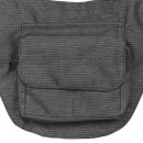 Gürteltasche - Nico - Nadelstreifen - anthrazit - Bauchtasche - Hüfttasche