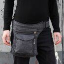 Hip Bag - Cliff - pinstripe - anthracite - Bumbag - Belly bag