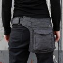 Hip Bag - Cliff - pinstripe - anthracite - Bumbag - Belly bag