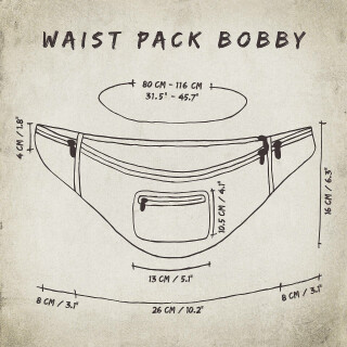Gürteltasche - Bobby - Muster 01 - Bauchtasche - Hüfttasche