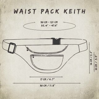Gürteltasche - Keith - Muster 01 - Bauchtasche - Hüfttasche