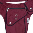 Gürteltasche - Frank - rot-bordeaux - Bauchtasche - Hüfttasche mit mehreren Taschen