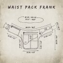 Gürteltasche - Frank - rot-bordeaux - Bauchtasche - Hüfttasche mit mehreren Taschen