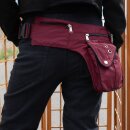 Gürteltasche - Frank - rot-bordeaux - Bauchtasche - Hüfttasche mit mehreren Taschen