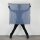 Baumwolltuch fein & dicht gewebt - graublau - mit Fransen - quadratisches Tuch