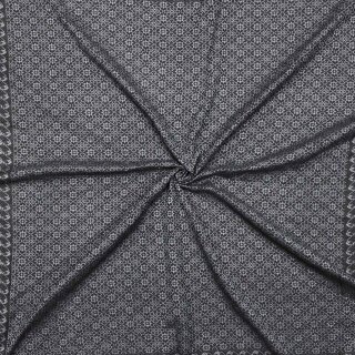 Stilvoll detailliertes Tuch im Pali-Look - schwarz - grau - Muster 3